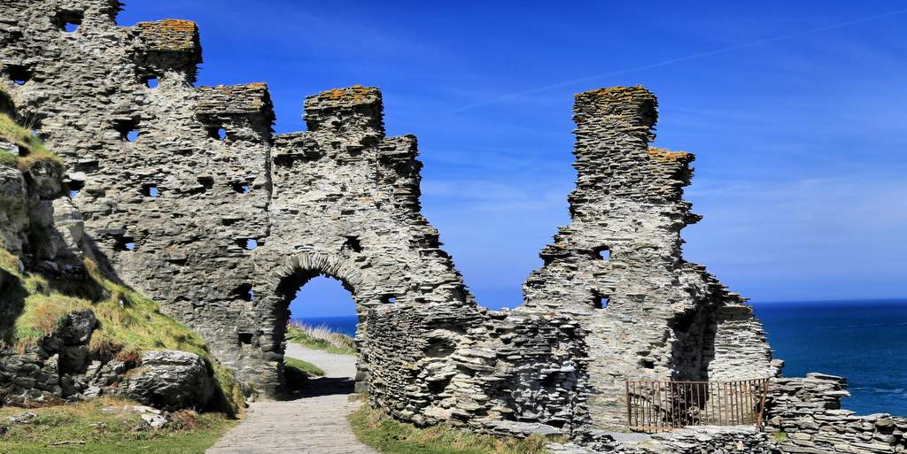 Tintagel Burg Ruine in Cornwall